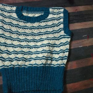 🧶 Hand-Knitted Ladies Sleeveless Sweater